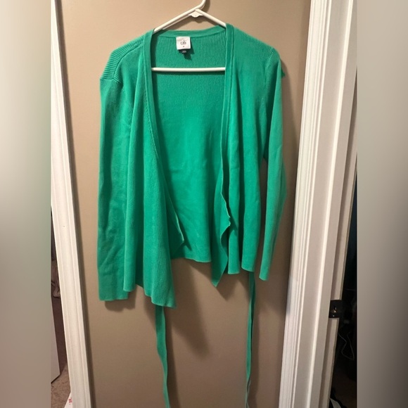 CAbi Sweaters - CAbi Green Ribbed Knit Sweater